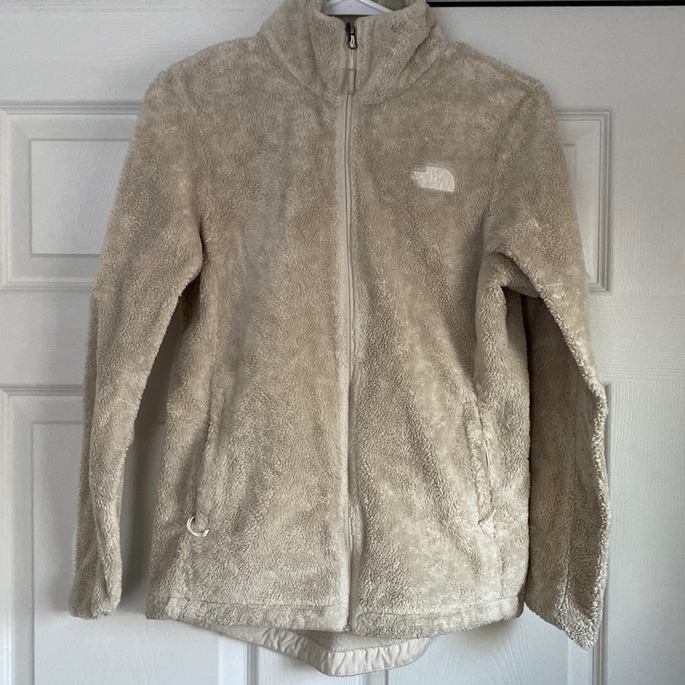 The North Face Cream Full Zip Fleece Jacket